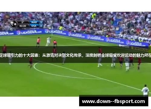 足球吸引力的十大因素：从激情对决到文化传承，深度剖析全球最受欢迎运动的魅力所在